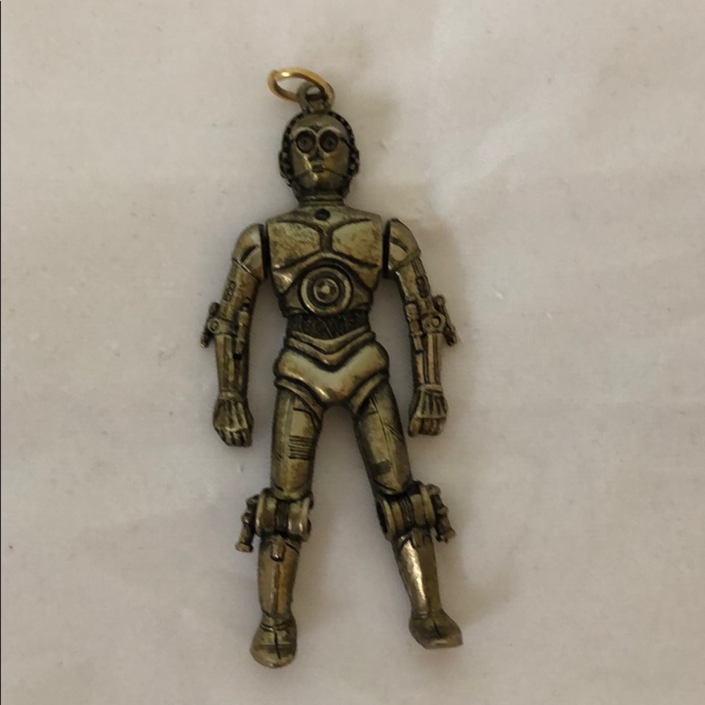 Vintage 1977 C-3PO Jewelry Necklace Charm